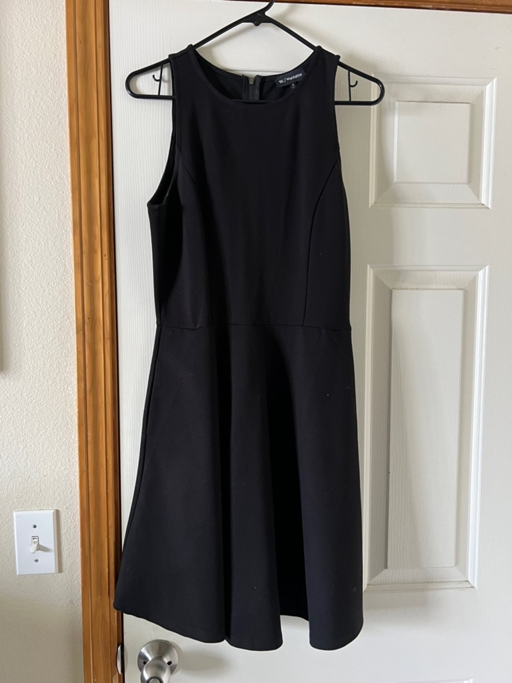 Classic Black Sleeveless Fit-and-Flare Mini Dress